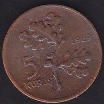 1969 Yılı 5 Kuruş
