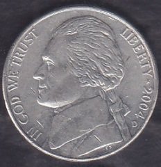 Amerika 5 Cent 2004 D Hatıra