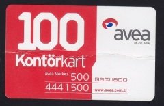 AVEA 100 KONTÖR KART - SKT 2008