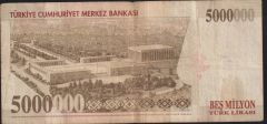 7.Emisyon 5 000 000 Lira G24 780570 Çok Temiz