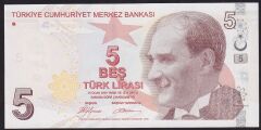 9.Emisyon 1.Tertip 5 Lira A618 956630 Çilaltı Çil
