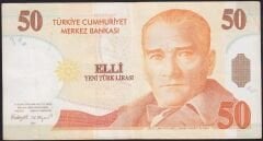 8.Emisyon 50 YTL B22 130290 Çok Temiz+
