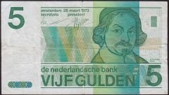 Hollanda 5 Gulden 1973 Çok Temiz Pick 95