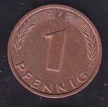Almanya 1 Pfennig 1991 F