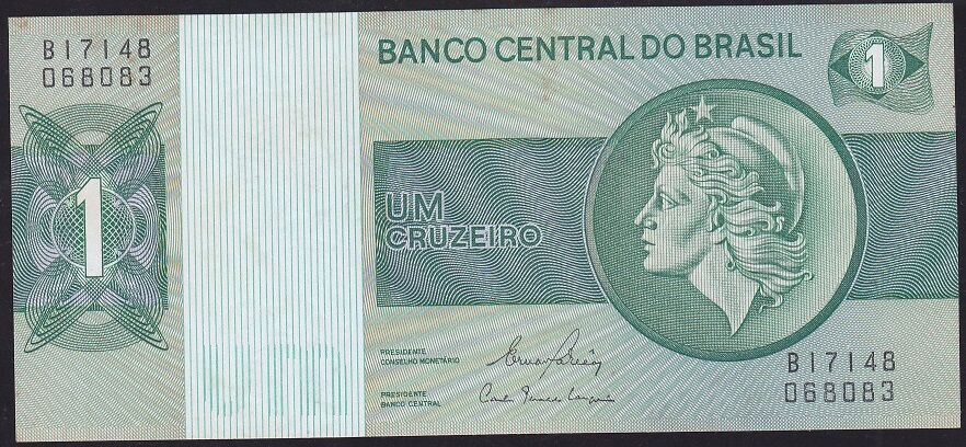 Brezilya 1 Cruzeiro 1972 Çilaltı Çil Pick 191Ac