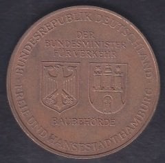 ALMANYA MADALYA ELB TUNNEL 1968-1975 eski para mezat