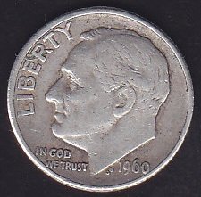 Amerika 1 Dime 1960 Gümüş