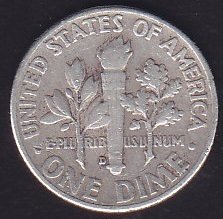Amerika 1 Dime 1960 Gümüş
