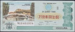 1988 29 Şubat 1/5 Bilet - R Serisi