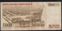 7.Emisyon 5 000 000 Lira G23 468571 Çok Temiz
