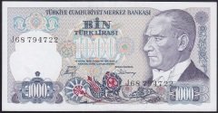 7.EMİSYON 2.TERTİP 1000 LİRA J68 794722 ÇİLALTI