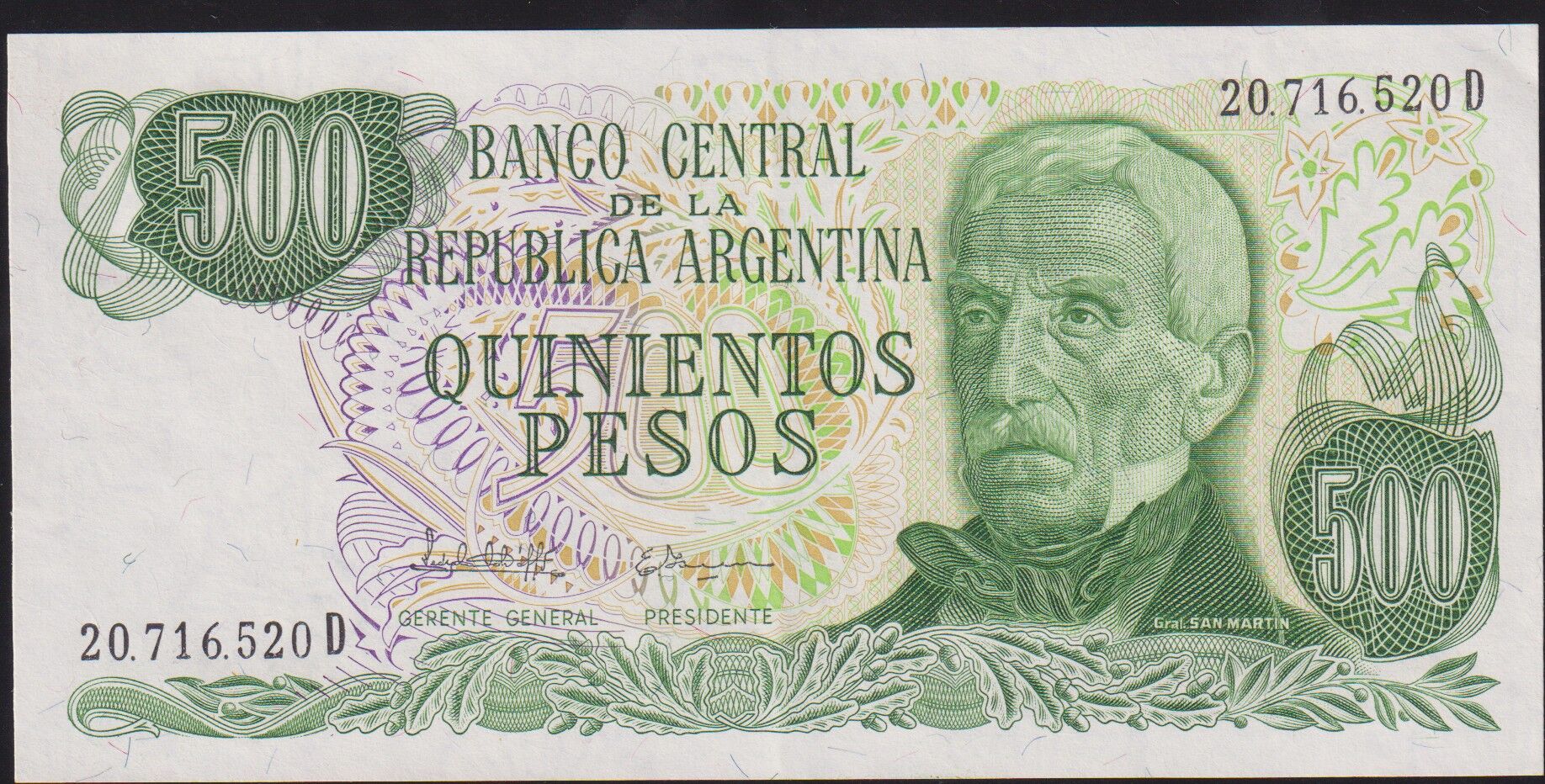 Arjantin 500 Pesos 1977 Çilaltı Pick 303d