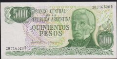 Arjantin 500 Pesos 1977 Çilaltı Pick 303d