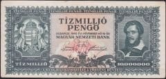 Macaristan 10 Milyon Pengo 1945 Çok Çok Temiz+