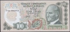 6.Emisyon 2.Tertip 100 Lira F81 086965 Çilaltı Çil