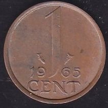 Hollanda 1 Cent 1965