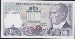 7.EMİSYON 2.TERTİP 1000 LİRA J35 619222 ÇÇT ÇİLALTI