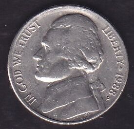 Amerika 5 Cent 1988 P