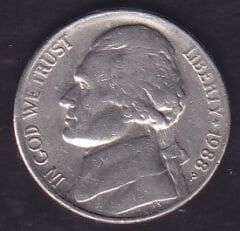 Amerika 5 Cent 1988 P