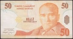 8.Emisyon 50 YTL B24 654406 Çok Temiz