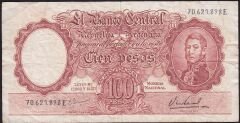 Arjantin 100 Pesos 1967 Çok Temiz Pick 272