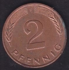 Almanya 2 Pfennig 1982 F