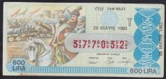 1983 29 MAYIS TAM BİLET T SERİSİ