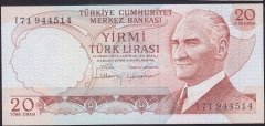 6.EMİSYON 4.TERTİP 20 LİRA I71 944514 ÇİLALTI ÇİL