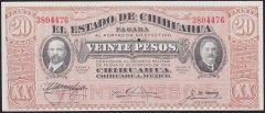 MEKSİKA 20 PESOS 1915 ÇİL