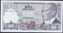 7.EMİSYON 2.TERTİP 1000 LİRA J24 105746 ÇİLALTI