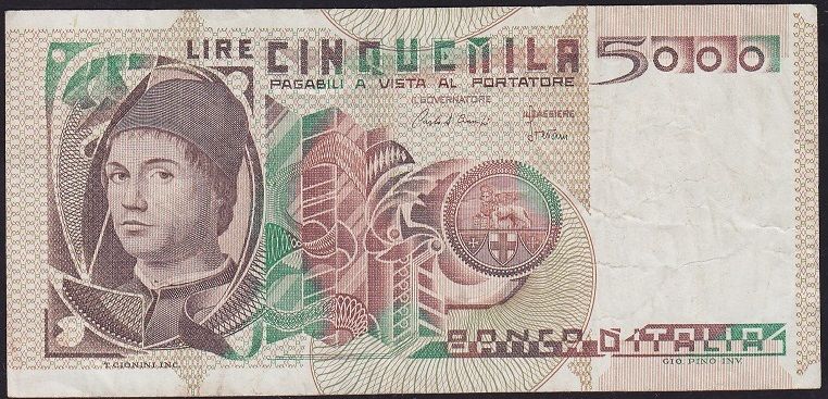 İtalya 5000 Lire 1979 Çok Temiz