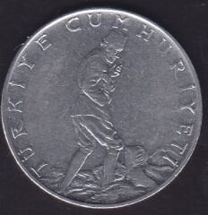 1977 Yılı 2.5 Lira Ters