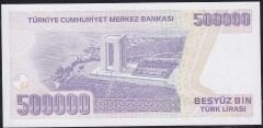 7.Emisyon 4.Tertip 500.000 Lira L32 321888 Çil