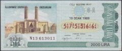 1989 19 Ocak 1/5 Bilet - G-A Serisi