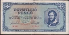Macaristan 1000000 Pengo 1945 Çok Temiz+