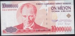 7.EMİSYON 10 000 000 LİRA G83 880950 ÇÇT