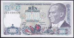 7.EMİSYON 2.TERTİP 1000 LİRA J16 330 330 ÇİLALTI ÇİL