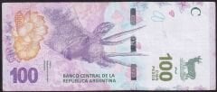 Arjantin 100 Pesos 2018 Çok Temiz Pick 363A
