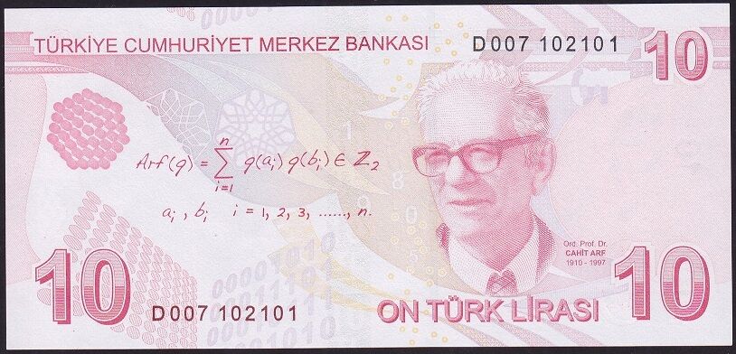 9.Emisyon 4.Tertip 10 Lira D007 102101 Çil
