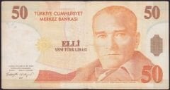 8.Emisyon 50 YTL B26 029503 Çok Temiz