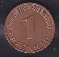 Almanya 1 Pfennig 1980 G