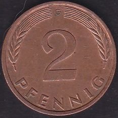 Almanya 2 Pfennig 1981 G