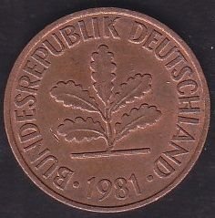 Almanya 2 Pfennig 1981 G