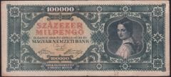 Macaristan 100000 Pengo 1946 Çok Temiz+