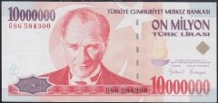 7.EMİSYON 10 000 000 LİRA G86 584300 ÇÇT +