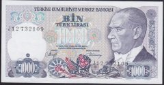 7.EMİSYON 2.TERTİP 1000 LİRA J12 732109 ÇİLALTI