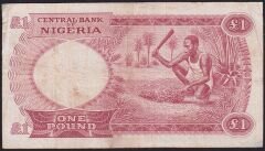 Nijerya 1 Pound 1967 Çok Temiz Pick 8
