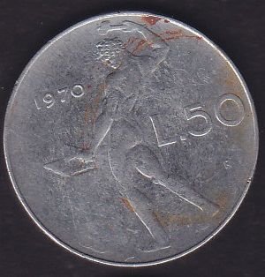 İtalya 50 Liret 1970