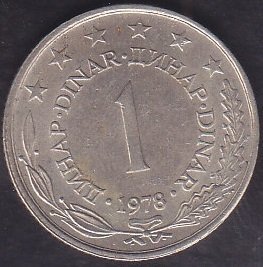 YUGOSLAVYA 1 DİNAR 1978