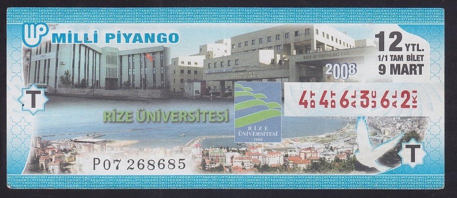 2008 9 MART TAM BİLET